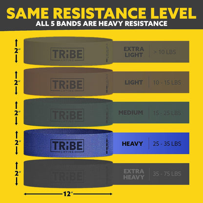 Fabric Resistance Bands for Working Out - Booty Bands for Women and Men - Exercise Bands Resistance Bands Set - Workout Bands Resistance Bands for Legs - Fitness Bands