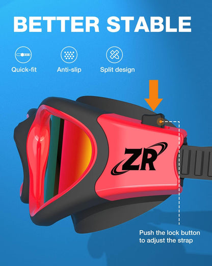 ZIONOR G1 Polarized Swimming Goggles for Unisex Adult Women Anti Fog 100% Anti UV Diving Goggles