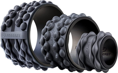 FitBeast Back Roller, Back Wheel Foam Roller - Targeted Muscle Roller for Deep Tissue Massage, Back Stretcher