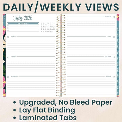 bloom daily planners 2026-2027 Planner - Academic Year (July 2026 - July 2027) Monthly & Weekly Soft Cover Planner for Women - 13 Month Inspirational Agenda Book with Stickers - 5.5" x 8.25" - Blooming Wildly
