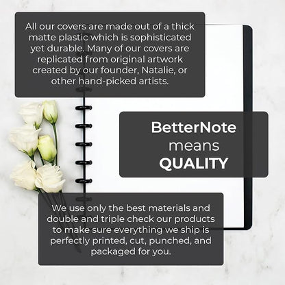 BetterNote COVER 11-Disc Planner Lightweight Durable LARGE Prism
