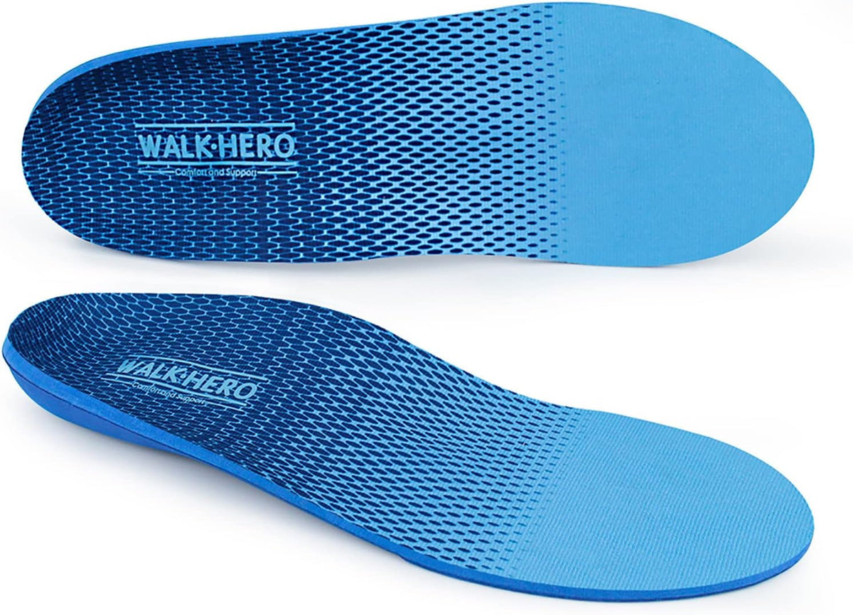 Plantar Fasciitis Feet Insoles Arch Supports Orthotics Inserts Relieve Flat Feet, High Arch (Mens 9-9 1/2 | Womens 11-11 1/2)
