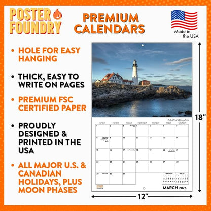 Endangered Animals Calendar 2027 Wildlife Monthly Wall Calender 12 Month