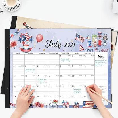 2027 Desk Calendar - 12 Month Large Desk Calendar 2027, 22" x 17"