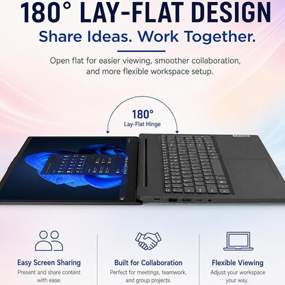 Lenovo V15 Ultra Slim College Student Laptop | 15.6" Anti-Glare FHD Display | Powerful Intel Quad-Core Processor | 8GB DDR5 RAM | 1TB SSD | Wi-Fi 6, Ethernet, HDMI, All-Day Battery | Windows 11 Pro