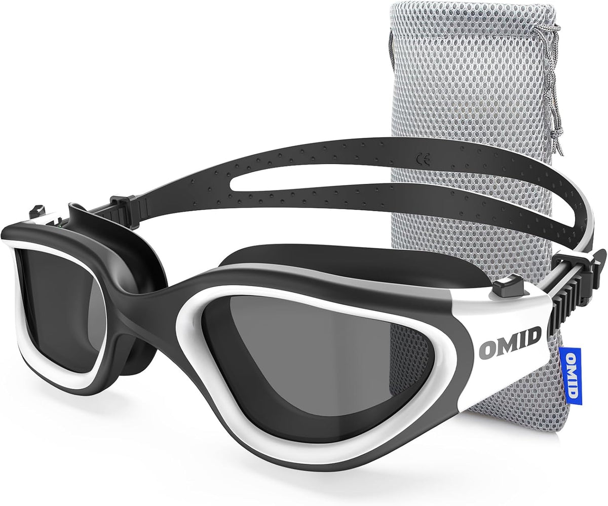 OMID Swim Goggles, P2 Polarized Swimming Goggles for Men Anti-fog Goggles Swimming for Adult Women