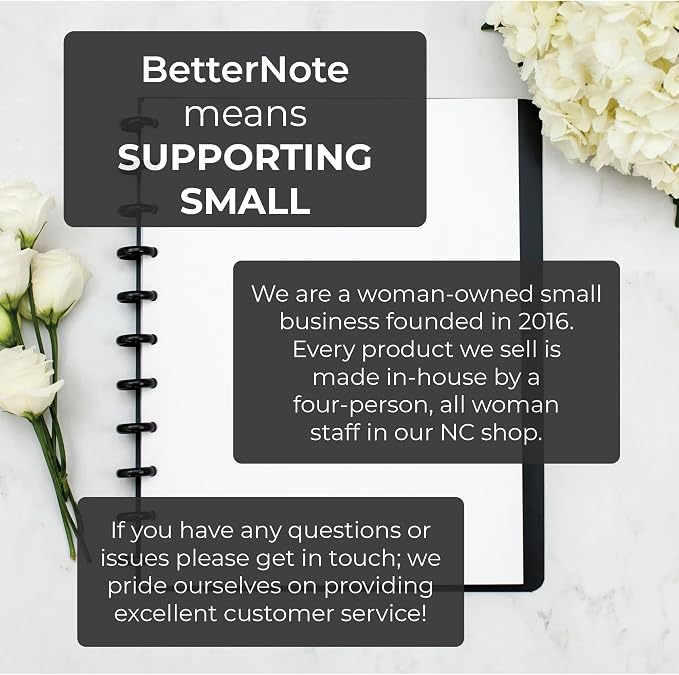 BetterNote COVER 8-Disc Planner Lightweight Durable SMALL Prism