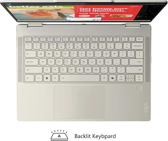 Lenovo Yoga 7 2-in-1 AI PC Laptop | 14" WUXGA OLED Touch (100% DCI-P3) | AMD Ryzen AI 5 340 (Up to 50 Tops) | 16GB DDR5 1TB SSD | for Creator Business Professional Win11Pro w/DLCA Accessory
