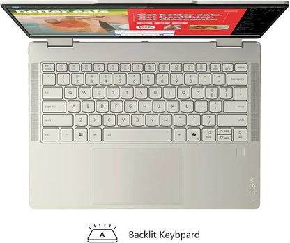 Lenovo Yoga 7 2-in-1 AI PC Laptop | 14" WUXGA OLED Touch (100% DCI-P3) | AMD Ryzen AI 5 340 (Up to 50 Tops) | 16GB DDR5 2TB SSD | for Creator Business Professional Win11Pro w/DLCA Accessory