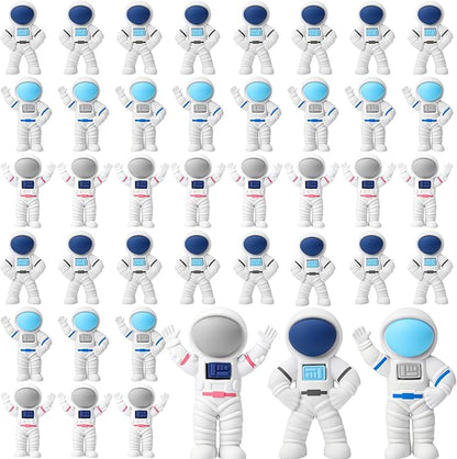 Resurhang 96 Pcs Space Themed Erasers Astronaut Figurines Eraser