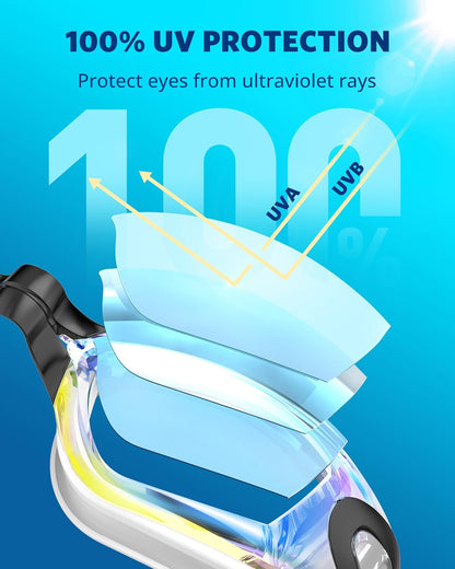 Aegend Swim Goggles, Swimming Goggles No Leaking Full Protection Adult Men Women Youth