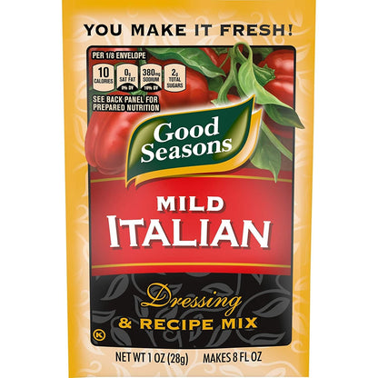 Good Seasons Garlic & Herb Dressing & Recipe Mix (6 CT) + Mild Italian Dressing and Recipe Mix (6 CT) (Variety Pack)