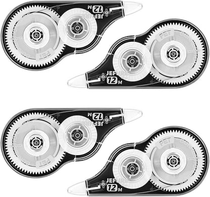 4 Pcs Correction Tape, 39.37 Ft White Wrong Out Tear-Resistant