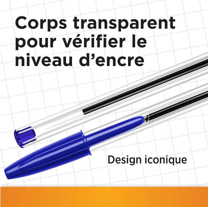 Bic Cristal Medium Smudge-free Ballpoint Pen, 1.0mm Tip Line, Green, Ideal for Office and School, Pack of 50