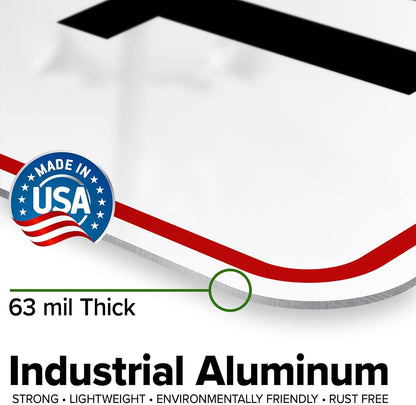 Custom Sign, Custom Sign for Business, Indoor/Outdoor use. 18x24 Inches, Rust Free .063 Aluminum, Fade Resistant, Made in USA by My Sign Center (Header)