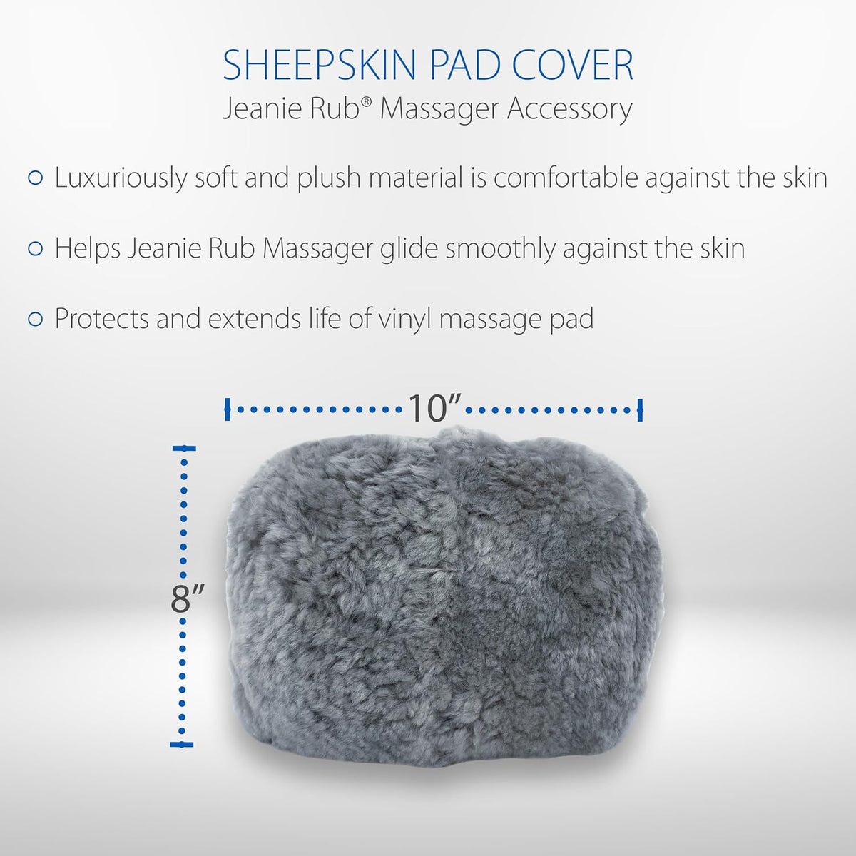 Core Products Sheepskin Pad Cover for Jeanie Rub Massager