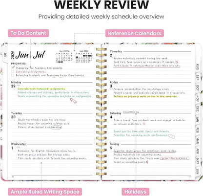 ZOTIA Planner 2026-2027 Weekly & Monthly Calendar Planner Jul 2026-Jun 2027