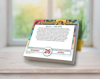 Behind the Hits 2027 Daily Desk Calendar: Boxed Page-a-Day Music Trivia Calendar with Day-to-Day Stories Behind Legendary Songs & Chart-Topping Moments