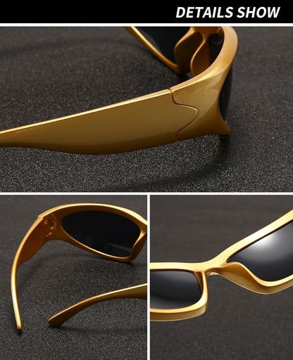 SOAR&EAGLE Y2K 3Pack Polarized sunglasses Wrap Around Men's Women's sunglasses Fashion Sport Shades Sun Glasses