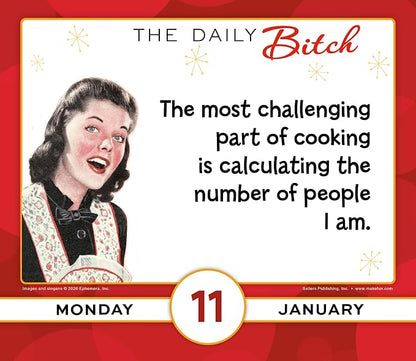The Daily B 2027 Daily Desk Calendar: Boxed Page-a-Day Humor Calendar with Sarcastic Quotes, Bold Attitude & Snarky Sayings