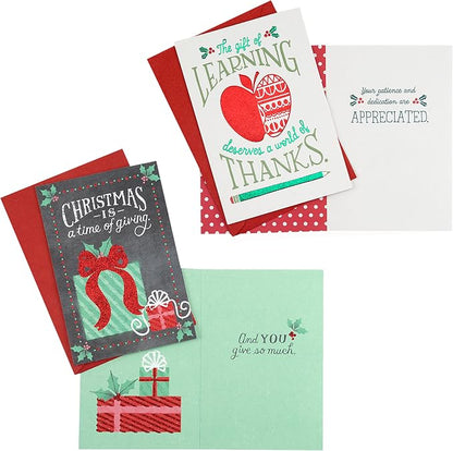 Hallmark Christmas Cards Assortment for Teachers or Babysitters from Children (10 Cards with Envelopes) (2299XXM3012)