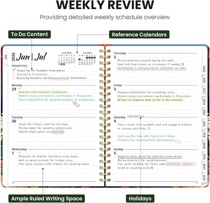 ZOTIA Planner 2026-2027 Weekly & Monthly Calendar Planner Jul 2026-Jun 2027