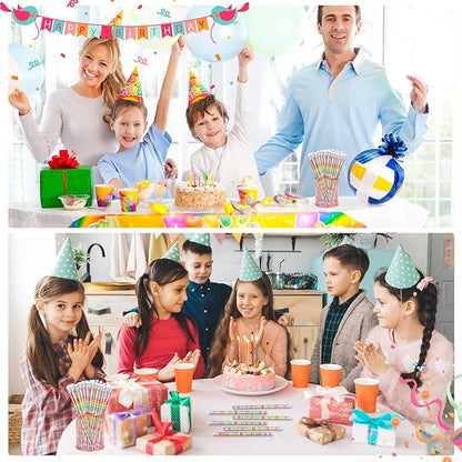 120 Pcs Happy Birthday Pencils Colorful Birthday Pencil for Students Teacher Wooden Pencils with Erasers Birthday Party Supplies, 6 Style(120)
