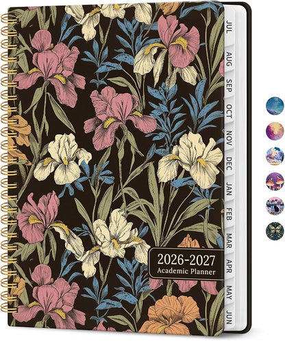 Academic Planner 2026-2027, Jul 2026-Jun 2027 Monthly & Weekly Planner