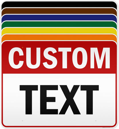 Custom Sign, Custom Sign for Business, Indoor/Outdoor use. 36x48 Inches, Reflective, Rust Free DiBound, Fade Resistant, Made in USA by My Sign Center (Header)
