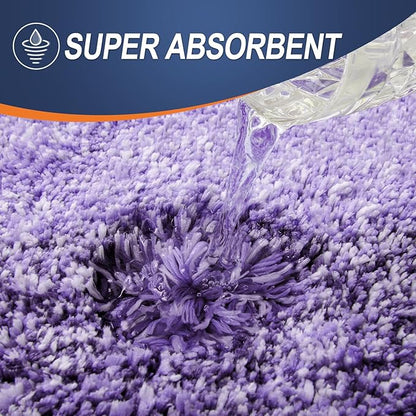 OLANLY Large Bathroom Rugs Mat 54x24, Extra Soft Absorbent Microfiber Bath Rugs, Rubber Backing, Quick Dry, Machine Washable Bath Mat for Bathroom Floor, Tub and Shower, Home Decor Accessories, Violet