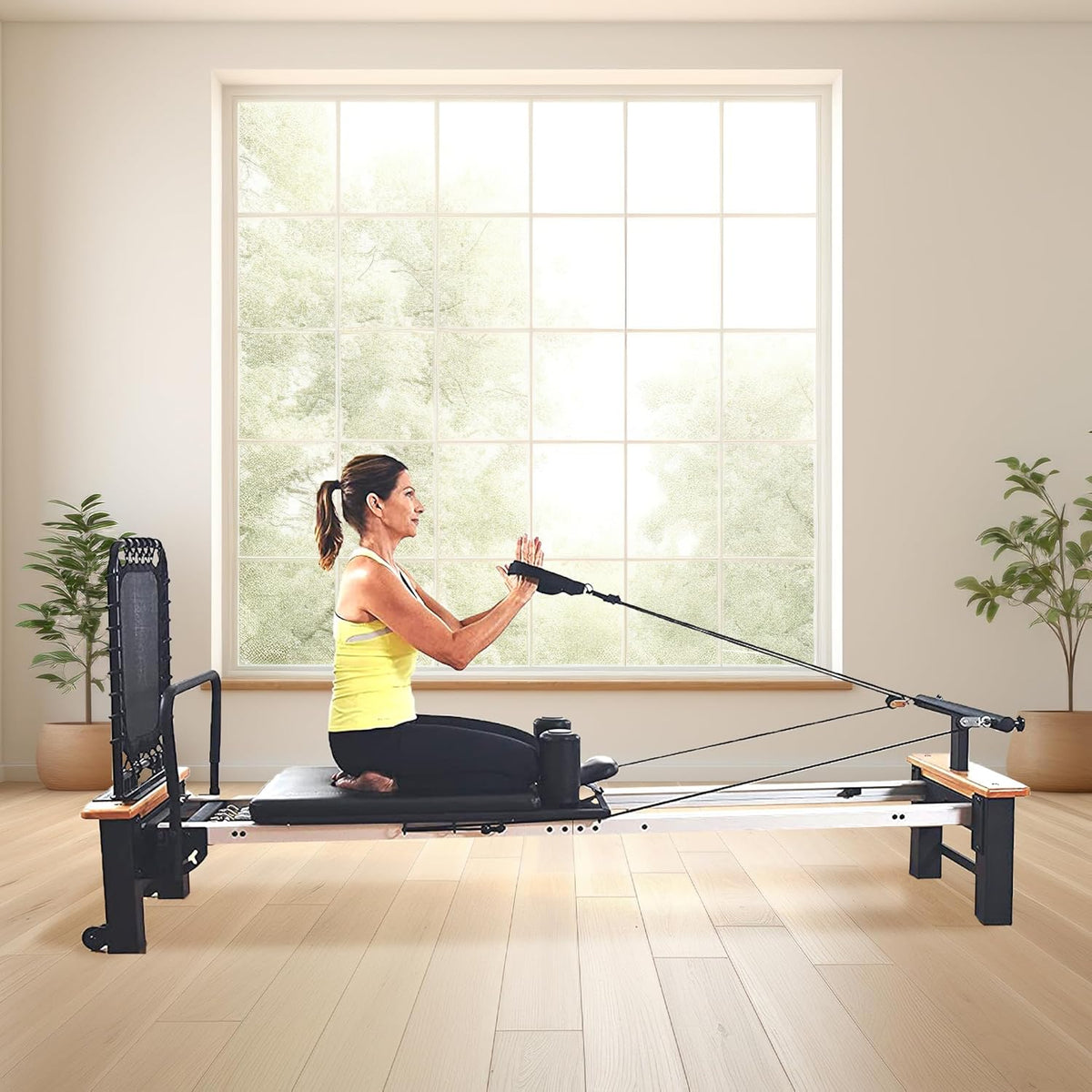Stamina Products AeroPilates Reformer Workout Machine for Home Gym, 300 lb Capacity