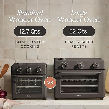 Our Place Wonder Oven | 6-in-1 Air Fryer & Toaster Oven with Steam Infusion | Compact, Countertop Friendly, Fast Preheat, Multifunctional | Air Fry, Toast, Roast, Bake, Reheat & Broil | Steam
