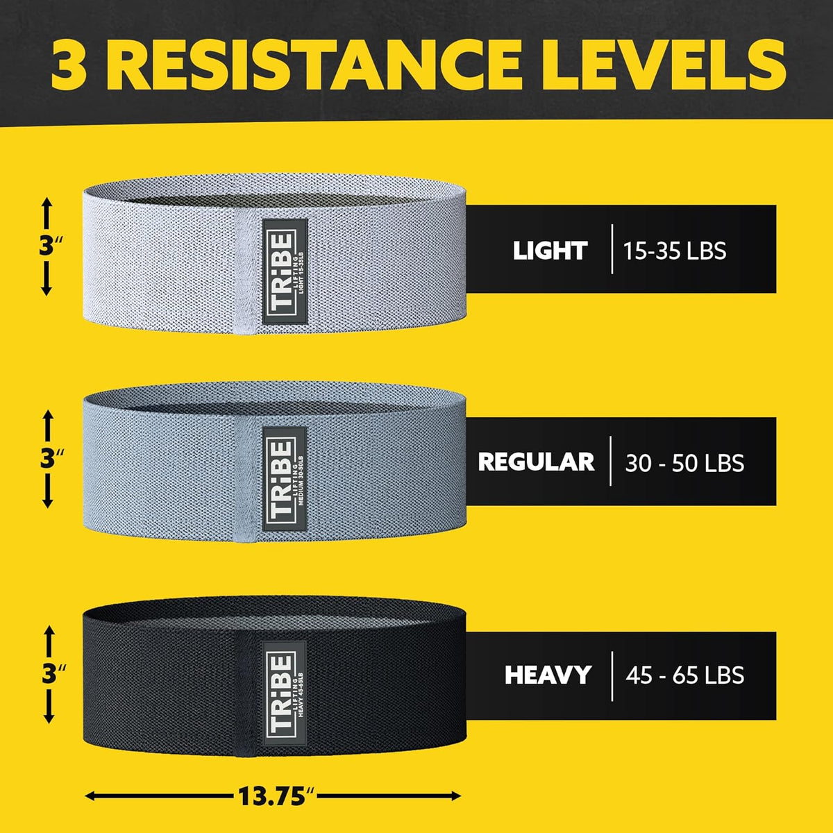 Fabric Resistance Bands for Legs - Workout Bands Resistance Bands for Men and Women - Booty Bands for Working Out - Exercise Bands Resistance Bands Set - Elastic Bands for Exercise