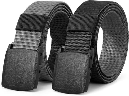 JASGOOD Nylon Canvas Breathable Military Tactical Men Waist Belt With Plastic Buckle