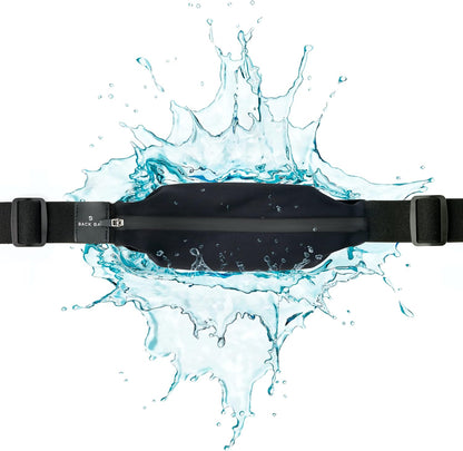 Back Bay Slim Running Belt for Women & Men [Fits ALL Phones], Runners Fanny Pack for Men, Money Belt, Running Gear Gift, Waist Bag Workout Gear, iPhone Runner's Phone Holder Waist Pack