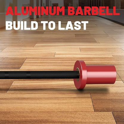 5LB Mini Barbell Bar 4ft Technique Training Barbell For Beginner Women kid | PAPABABE 5LB Mini Barbell Bar 4ft Technique Training Barbell for Beginner Women kid 2-inch Plate Barbell for Home Gym Fitness