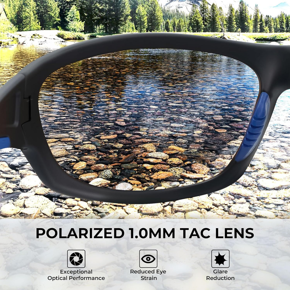 KastKing Hiwassee Polarized Sport Sunglasses for Men and Women, Wrap Sunglasses for Fishing Cycling and Running,UV Protection