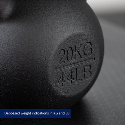 Titan Fitness Cast Iron Kettlebell, Single Piece Casting, KG and LB Markings, Full Body Workout