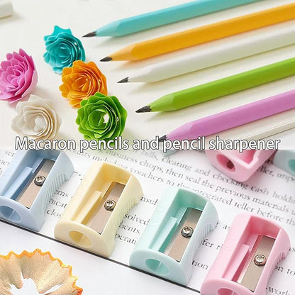 56 PCS Aesthetic School Supplies with Large Pencil Case, 24 Double Brush Marker Pens, 5 Black Ink Gel Pens, 6 Macaron Pencils, 4 Sharpeners, Sticky Notes, Ruler, Erasers, Stationery Gift