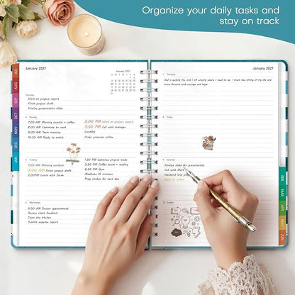 Planner 2026-2027 Weekly & Monthly Academic Planner, 7.4" x 10.2"