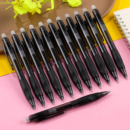 USUAL 90 Black Retractable Erasable Gel Pens Clicker, Fine Point(0.5mm), Make Mistakes Disappear, Premium Comfort Grip, Black Ink for Planners,Smooth Writing Pen Office Back-to-School Supplies