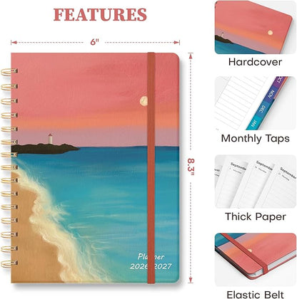 Planner 2026-2027 Weekly & Monthly Academic Planner, 6" x 8.3"