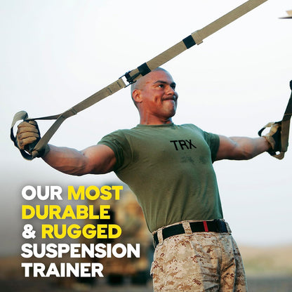 TRX Unisex Tactical Gym Suspension Trainer, Home Gym Kit, Fitness Training Designed for Military Veterans, Home Gym System with Exercise Straps - Olive