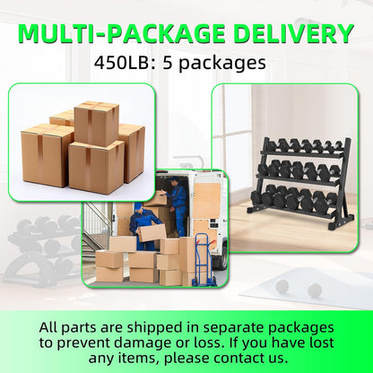 Ritafer Hex Weight Dumbbell Set with Rack Hand Weights for Strength Training Rubber Coated Dumbbells for Home Gyms Exercise & Fitness Training Muscle 5/10/15/20/25/30/35/40/45/50 lbs