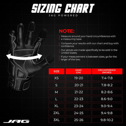 J.A.G. Motorcycle Gloves - Premium Leather Perforated Motorcycle Gloves for Men with Knuckle Protection | Touchscreen Motorbike Riding Gloves