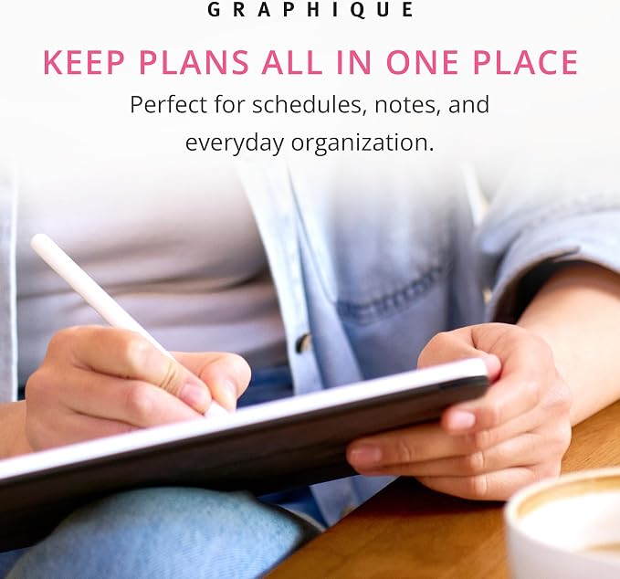 Graphique Martitni 18 Month Planner | July 2026 – Dec. 2027 | Hardbound Planner with Monthly Tabs | Holidays & Reminder Stickers 6 x 8