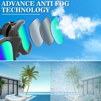 WIN.MAX Polarized Swimming Goggles Swim Pool Goggles Anti Fog Anti UV No Leakage Clear Vision for Men Women Adults Teenagers
