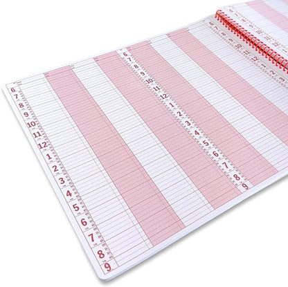 Portage Business Appointment Book and Daily Planner – Undated Appointment Book, Hourly Planner in 15 Minute Intervals, Durable With Extra Thick Cover, Spiral Bound With Rounded Pages – 41 x 35