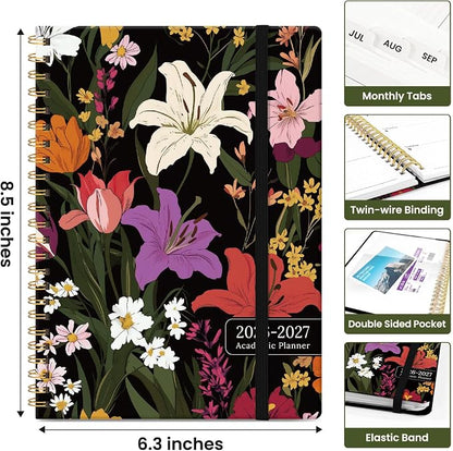 Academic Planner 2026-2027, Jul 2026-Jun 2027 Monthly & Weekly Planner