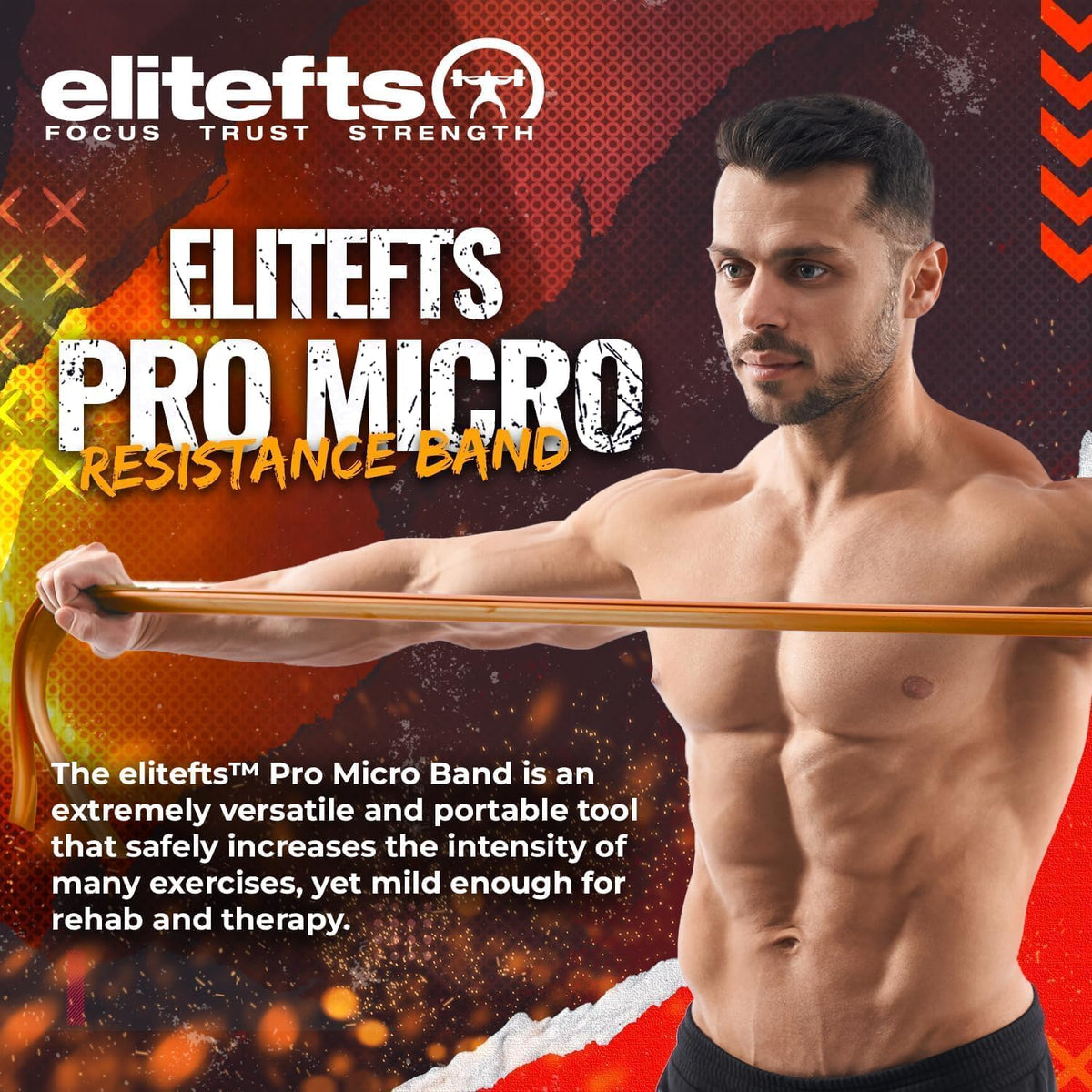 EliteFTS Pro Resistance Band - Boost Core Stability and Flexibility with This Portable, Joint-Friendly Tool